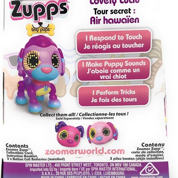 Zoomer Zupps Pups Poodle Sandy w/Lights, Sounds and Sensors New in Box Age 4+ - Picture 11 of 13